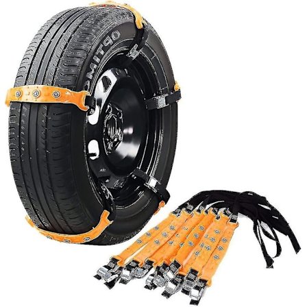 Sne kæder til bil sne dæk kæder bil sikkerhedskæder nødsituation trækkraft justerbare kæder universal anti slip dæk sne mudder kæder 10stk bil,suv, Tr
