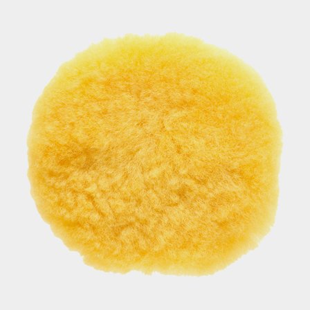 Boinas de lã Mirka Lambswool Pad Pro, Ø80 mm Grip, compatível com prato de apoio Ø77 mm, amarelo, embalagem com 10 unidades