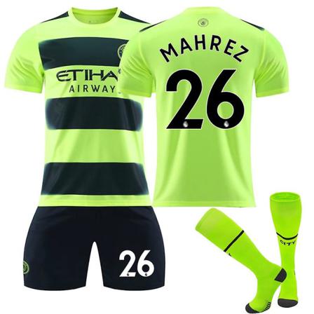2022-2023 Manchester Fotbollströja Set Nr 26 Riyad Mahre S (165-170cm)