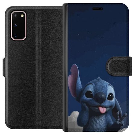 Kompatibel Tegnebogsetui til Samsung Samsung Galaxy S20 Stitch Disney natte himmel blå alien Lilo og Stitch karakter sød tegneserie kawaii plakat fr