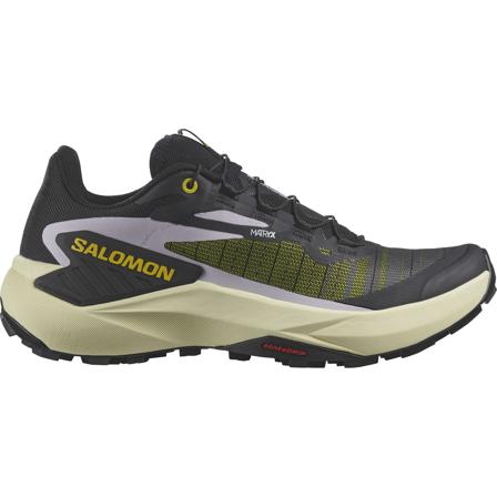 Salomon Women's Genesis Black / Sulphur Spring / Orchid Petal Juoksukengät 40