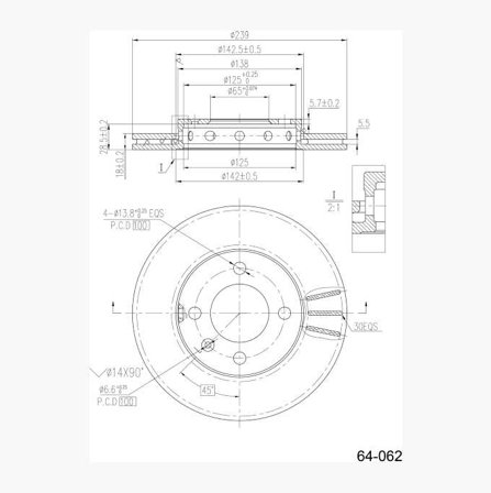 Bromsskiva - Biltema