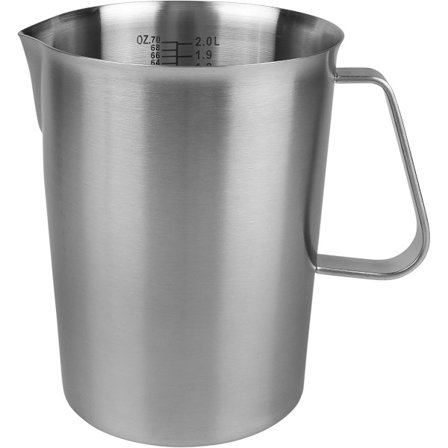 Målebeger med helletut - Målebeger med skala - 2 liter - Målebeger