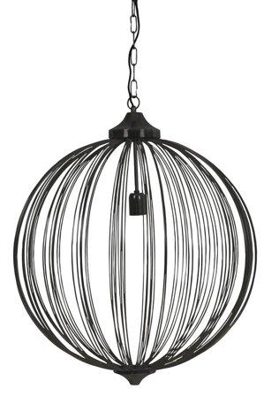Light & Living Taklampe Mala Sort Ø60cm