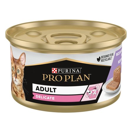 Purina Pro Plan Wet Cat Delicate Mousse Con Tacchino 85g