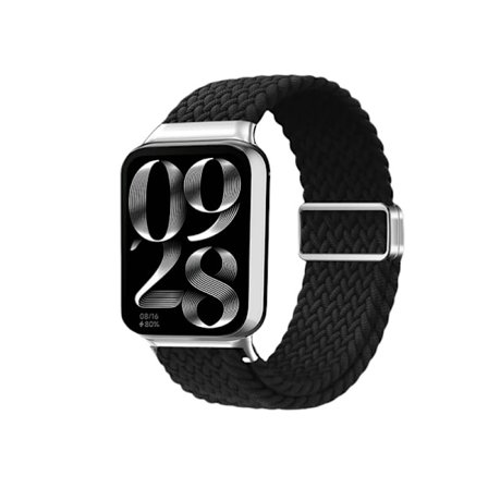 Xiaomi Smart Band flätad rem i obsidian svart nylon Xiaomi 9 Pro