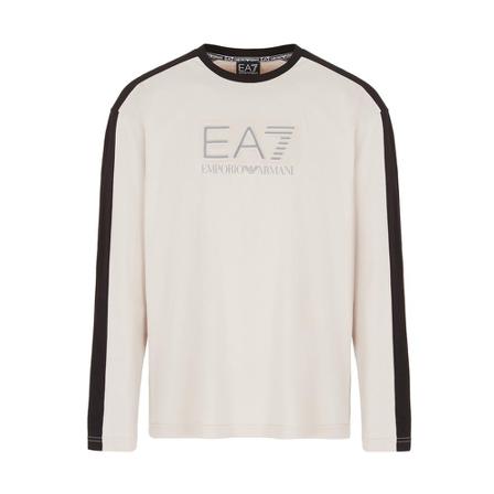 Emporio Armani Ea7, Sweatshirt Beige, Heren, Maat:L