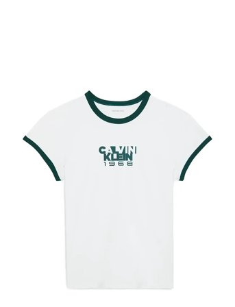 Calvin Klein Jeans | Ss 1968 Graphic Baby Tee | XS