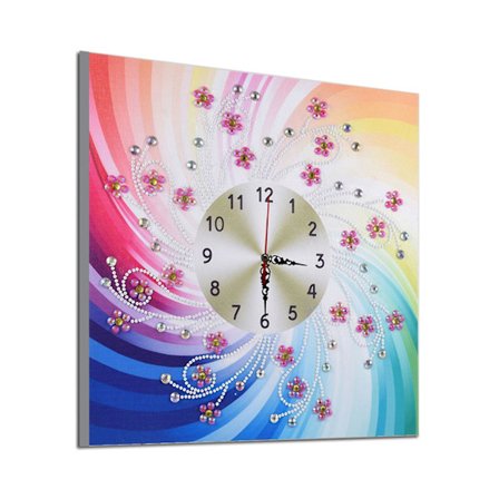Diamantmaleri Klokkesett 5d Diamantmaleri Veggklokke Kunst Håndverk,diy