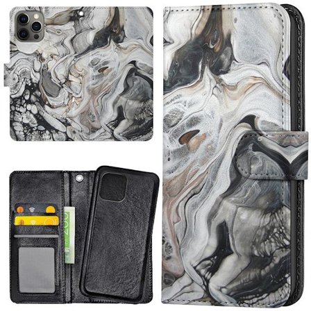 iPhone 15 Pro - Lommebok Deksel Marmor
