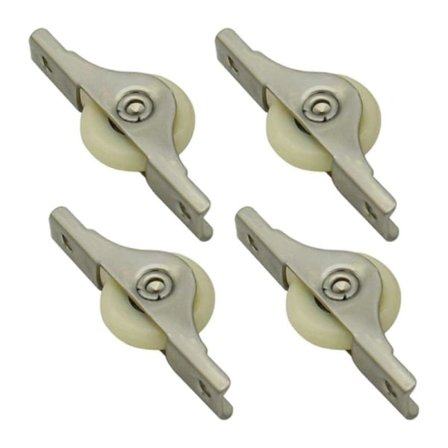 4 kpl Liukuoven Pyörästö Hiljaiset Nylonrullat Rauta Liukuovet