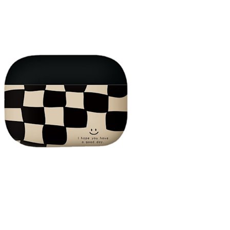 Airpods 3 Silikonhörlursfodral-Smiley schackbräde