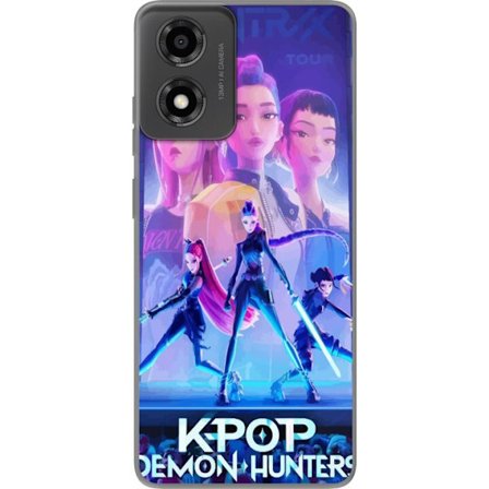 Motorola Moto E14 Transparent Deksel Trendy KPop Demon Hunters Dukke Figur