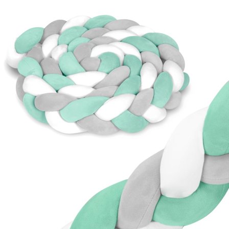 Spjälsängsskydd Ricokids 3m - Mintgrå