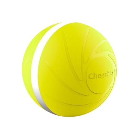 Wicked Ball Automatisk og interaktiv ball for å holde hundene/kattene dine med selskap hele dagen, ditt kjæledyrs glede Yellow