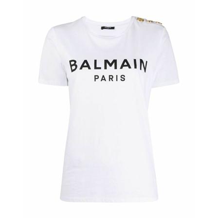 Balmain T-Shirts vit, Dam, Dam, Storlek: XS