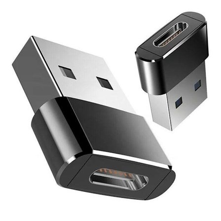 USB-adapter - USB type A (han) til USB-C (hun) - USB 3.1