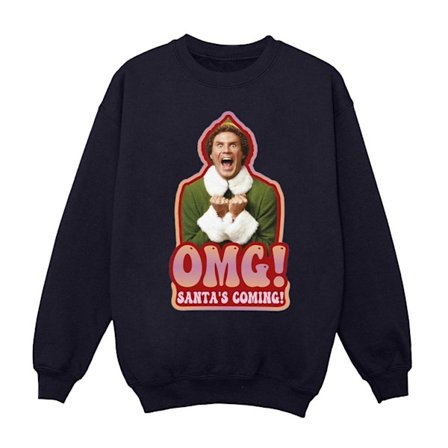 Elf Herr Santa ́s Coming Sweatshirt L Marinblå