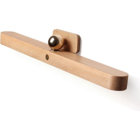 LED-vegglampe i tre, 360° roterbar magneto-optisk batteridrevet vegglampe USB-oppladbar dimbar LED-nattlampe, brukt til leselampe, sminelampe og 