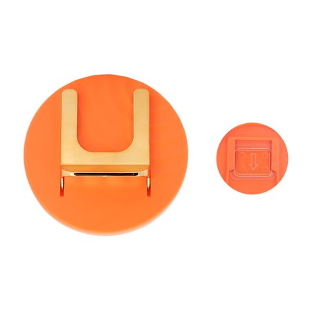 Hårfønerholder Stativ Veggmontert Selvklebende Sammenleggbar Hårfønerstativ Organizer for Bad Oransje