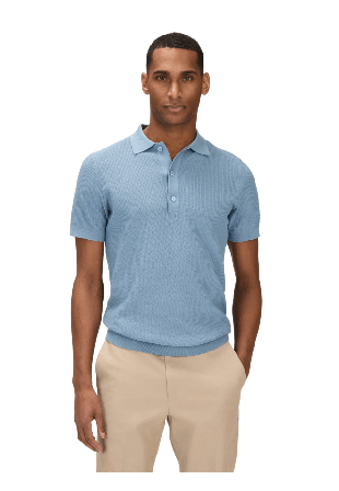 John Henric Cotton S/s Sweater (sammy) T-shirts Herr Blå XL