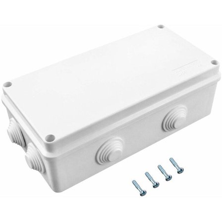 Hvit ABS-plast IP65 Vanntett Koblingsboks, 200 x 100 x 70 mm, for Utendørs Bruk