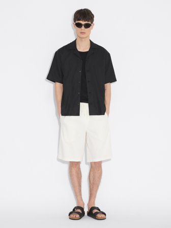 Holzweiler - Pier Linen Shirt - Black - Mens - Large