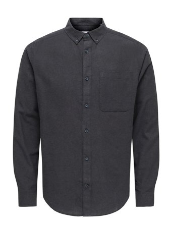 Onsgudmund Slim 1-Pkt Solid Shirt Noos Black ONLY & SONS
