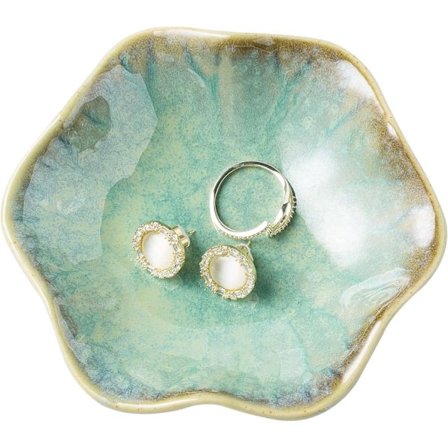 Korurasia, Sormusrasia, Keraaminen Koristelukulho, Avainrasia, Koristeellinen Lautanen, Ystäville Siskoille Tyttärelle Äidille (Smaragdinvihreä)