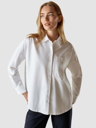 Shaping New Tomorrow - Dame - Oversized Shirt - White - Størrelse S