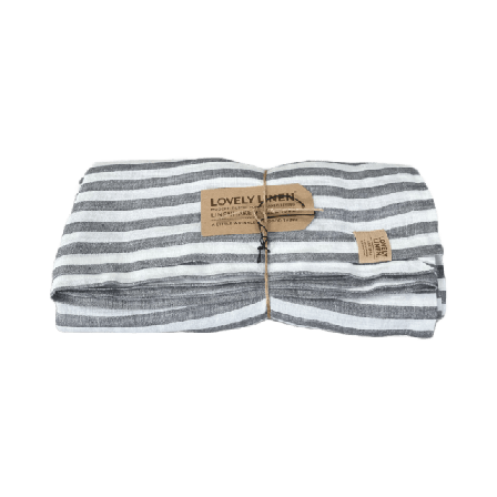 Lovely Linen Duk Misty i tvättat Lin Bordstextil Unisex Grå 145x300 cm