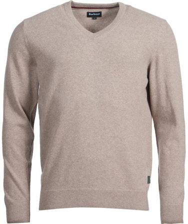 Barbour - Harrow V-Neck neulepaita - Vaaleanruskea - Miesten