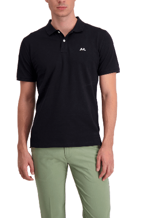 Lindbergh Polo tee S/S T-shirts Herr Svart XL