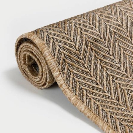 Ulkomatto, 200x150cm, beige-ruskea, kestävä PP