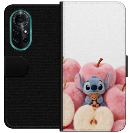 Yhteensopiva Lompakkokotelo Huawei Huawei nova 8 Pro Värikäs kollaasi futuristisilla tyttöryhmän hahmoilla, sydämillä ja glitterillä nykyaikais