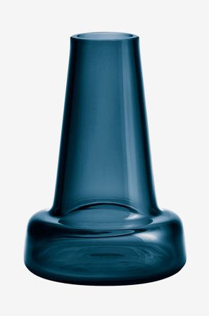 Holmegaard - Vase lang hals Flora, H12 - Blå - Urtepotteskjulere & vaser - Fra Homeroom
