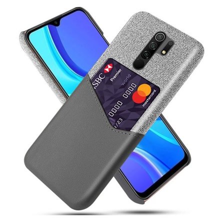 Bofink Xiaomi Redmi 9 Card Cover - Grå
