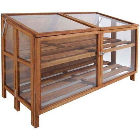 Trädgårdsväxthus i trä/glas
