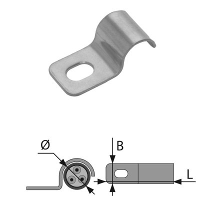 Castor Halvsadel 20mm S1-1x20