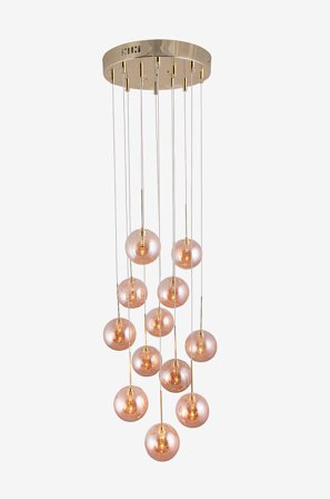 Globen Lighting - Loftlampe Skyfall - Messing - Loftpendler - Fra Homeroom