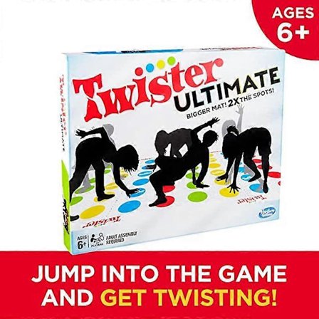 Twister Ultimate Større Måtte Flerfarvede Pletter Familie Børn Festspil Forælder-Barn Spil Brætspil Krop Twist Multiplayer Party_max