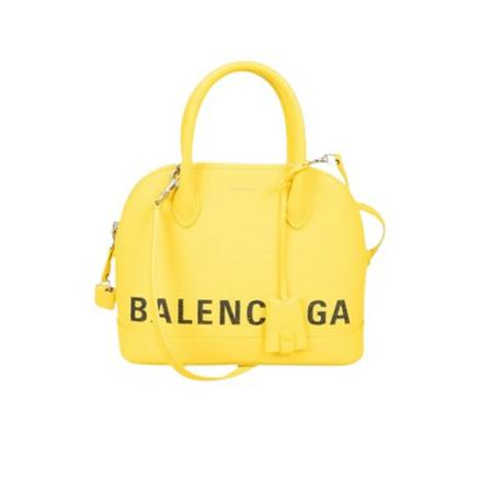 Balenciaga Vintage, Pre-owned Leather Ville Geel, Dames, Maat:ONE Size,Canvas