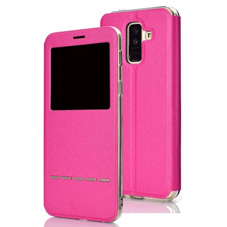 Hi-Q Smartfodral med Svarsfunktion till Samsung Galaxy A6