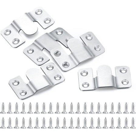 10 stk. Flush Mount Brakett, Rustfritt Stål Interlåsing Bildeframme Henger, Tung Gave