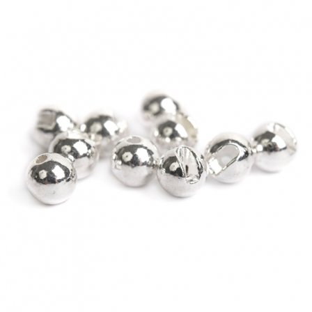 Slotted Tungsten Beads 4,0mm - Silver