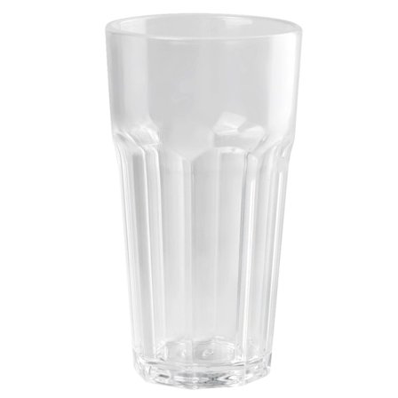 350 ml hushållsakryl oktagonal kopp öl vin whisky glaskopp hotell bar KTV-tillbehörTransparent oktagonal kopp, 350 ml