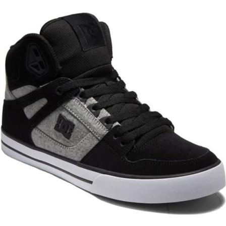 DC Shoes Höga skor i ren mocka-nubuck för män - Svart/grå svart/grå 41