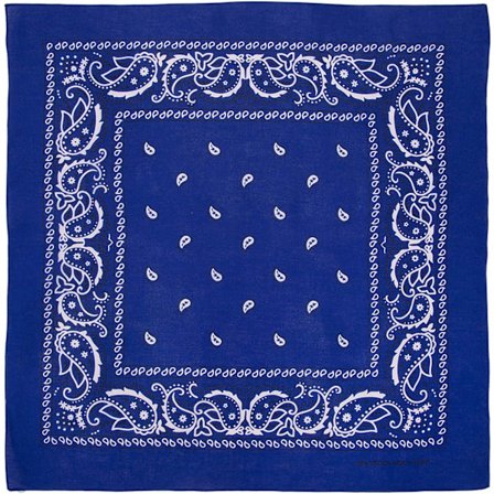 Stor bomullsbandana i paisleymönster (22" x 22")