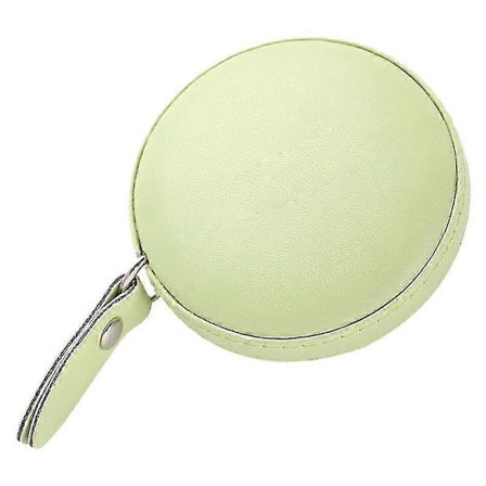 150 cm infällbart måttband med runt konstläderfodral, fickformat, bärbar dubbelsidig linjal, mätverktyg_MGF
