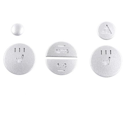 Bildekalsknapp för central kontroll, klistermärke, trim, för Range Evoque 2012-2018